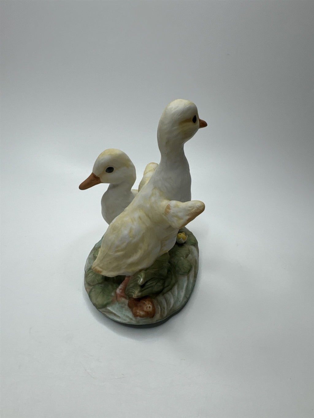 Vintage Masterpiece by Homco Home Interiors Porcelain Yellow Ducks on Pond Lily