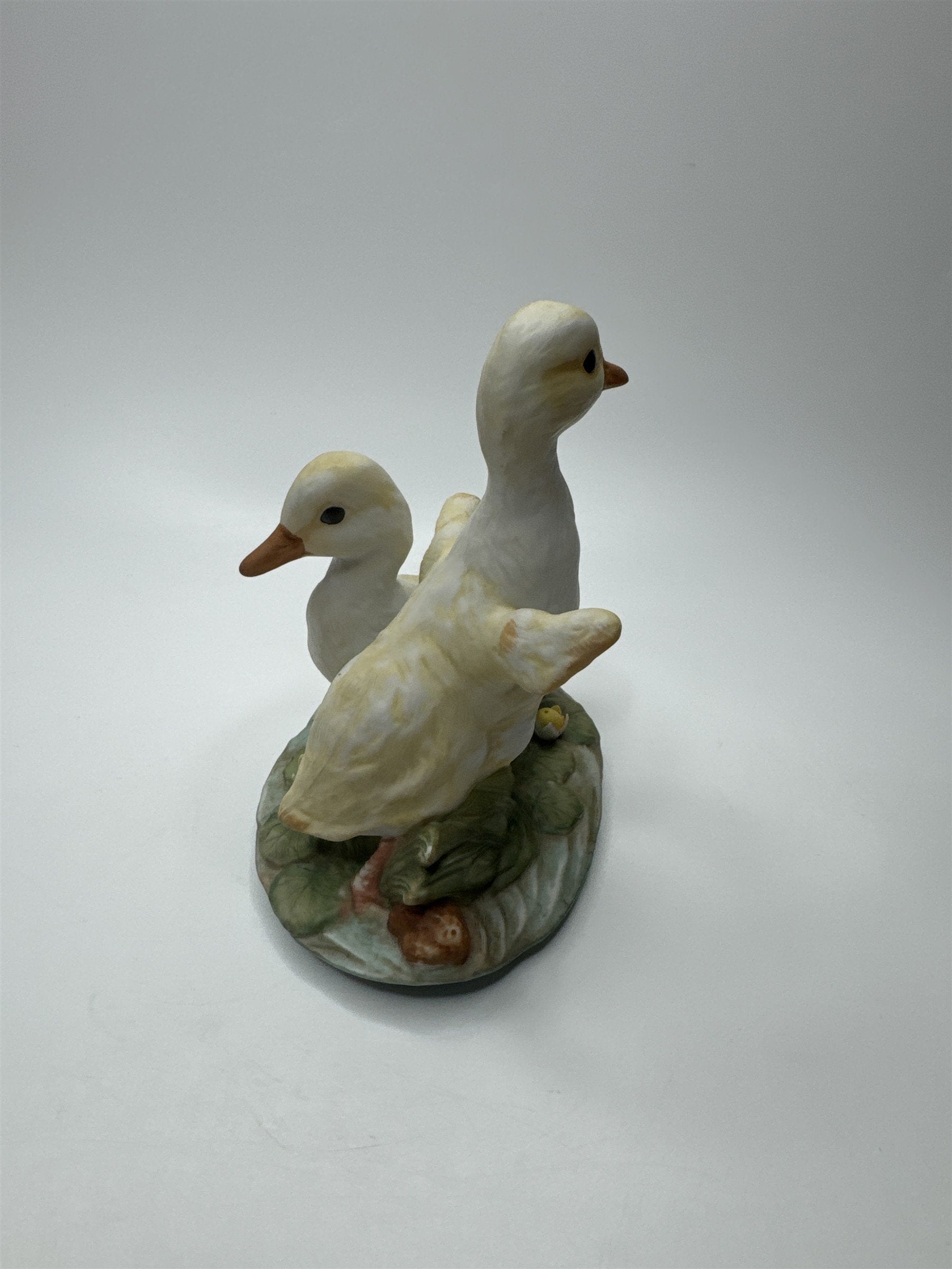 Vintage Masterpiece by Homco Home Interiors Porcelain Yellow Ducks on Pond Lily