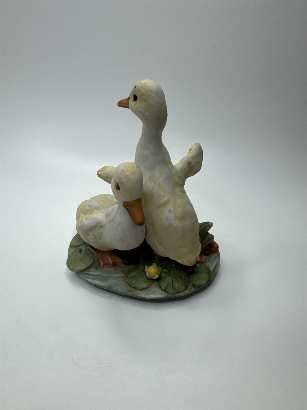 Vintage Masterpiece by Homco Home Interiors Porcelain Yellow Ducks on Pond Lily