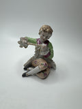 Vintage Wales Porcelain Figurine Rare Sword Mark Made in Japan Flute Player