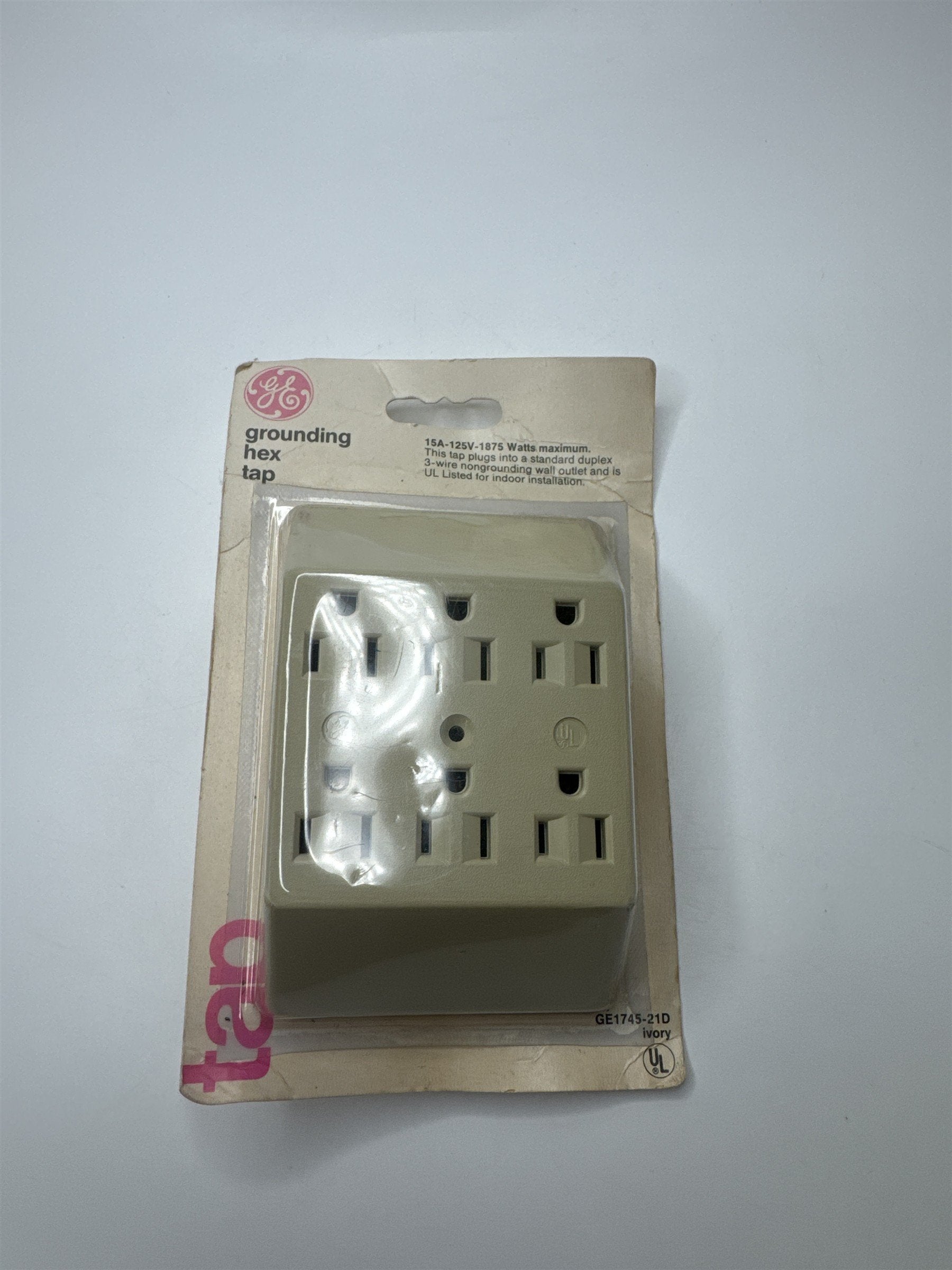 Vintage 1986 GE Grounding Hex Tap GE1745-21D Ivory NOS