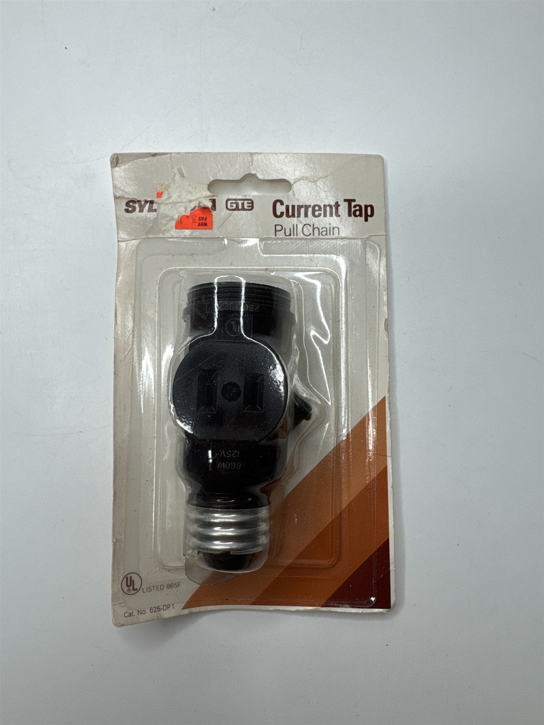 Vintage Replacement Pull-Chain Current Tap ~ Adds Outlets and Switch Control NOS