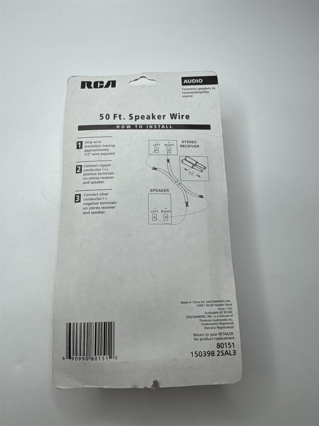 RCA Audio 50ft Speaker Wire 80151
