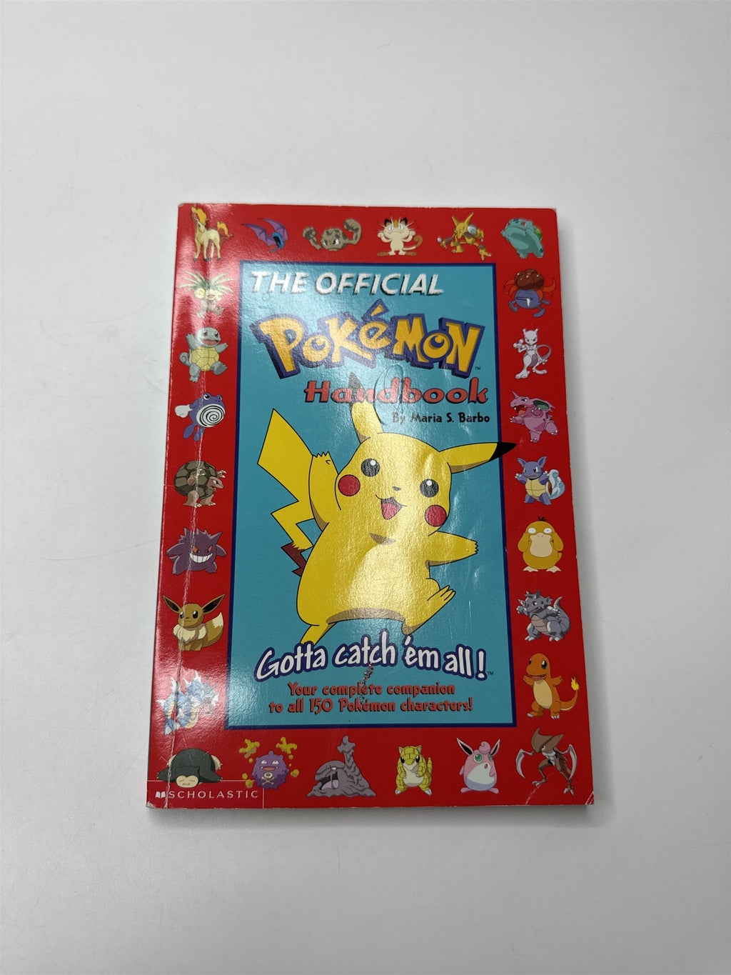 The Official Pokemon Handbook by Maria S. Barbo 1999 Scholastic Book Vintage