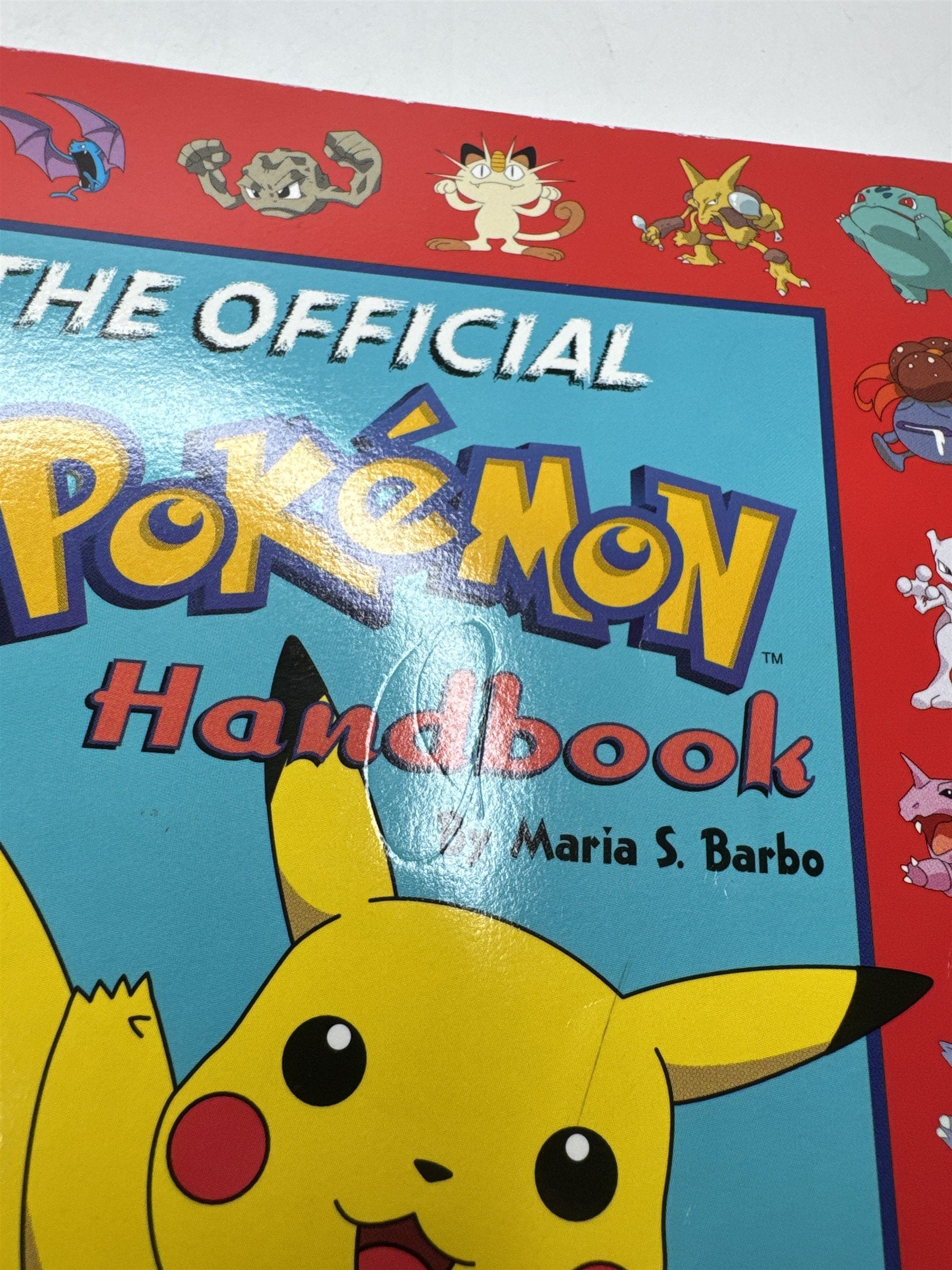 The Official Pokemon Handbook by Maria S. Barbo 1999 Scholastic Book Vintage