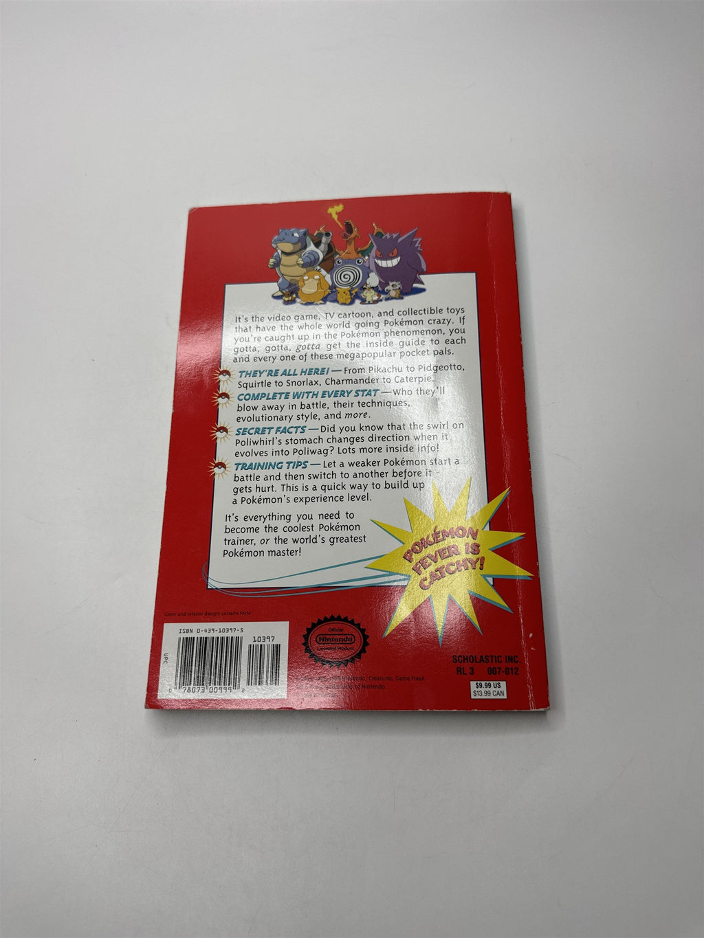 The Official Pokemon Handbook by Maria S. Barbo 1999 Scholastic Book Vintage