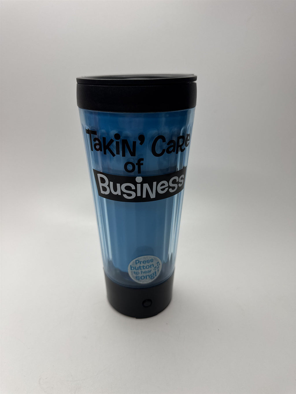 Hallmark "Takin' Care of Business" Travel Tumbler /w Sound Musical To Go Mug