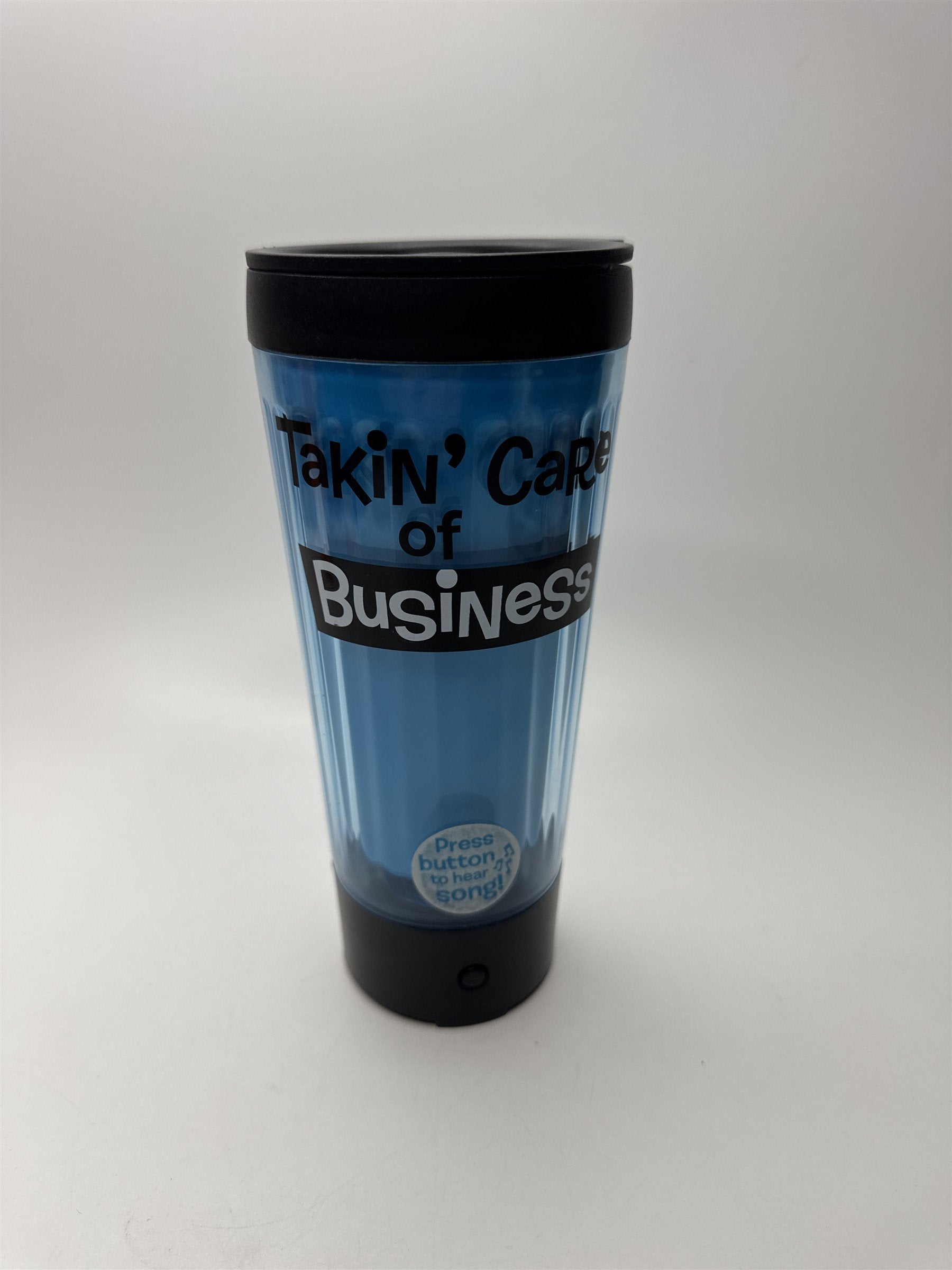 Hallmark "Takin' Care of Business" Travel Tumbler /w Sound Musical To Go Mug