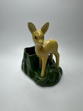 Vintage Shawnee Art Pottery Yellow Deer on Grass Planter USA #624 Planter