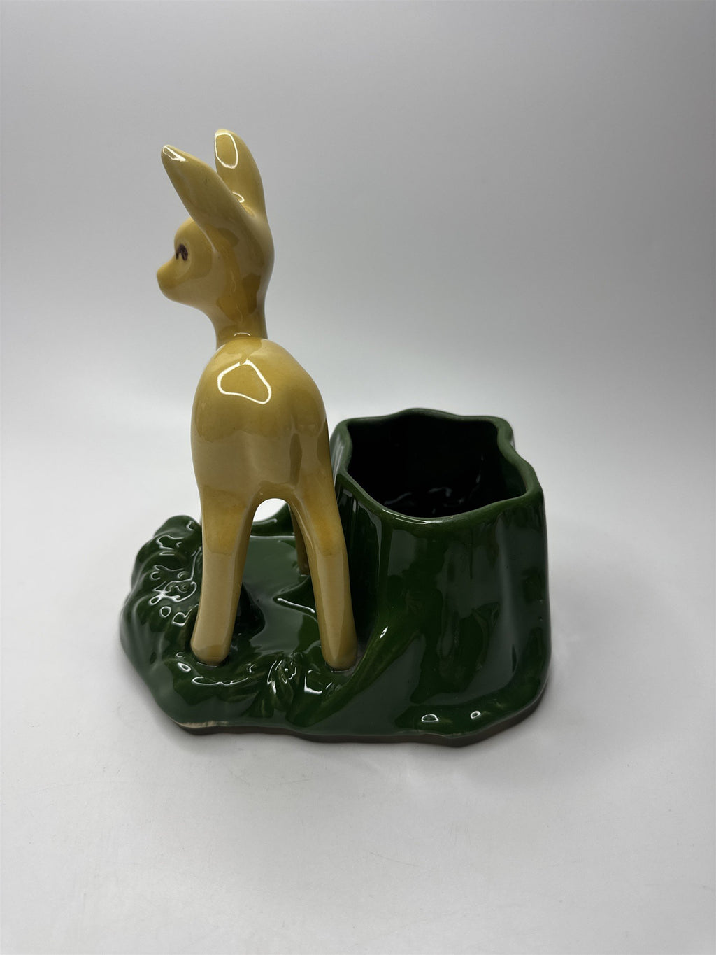 Vintage Shawnee Art Pottery Yellow Deer on Grass Planter USA #624 Planter