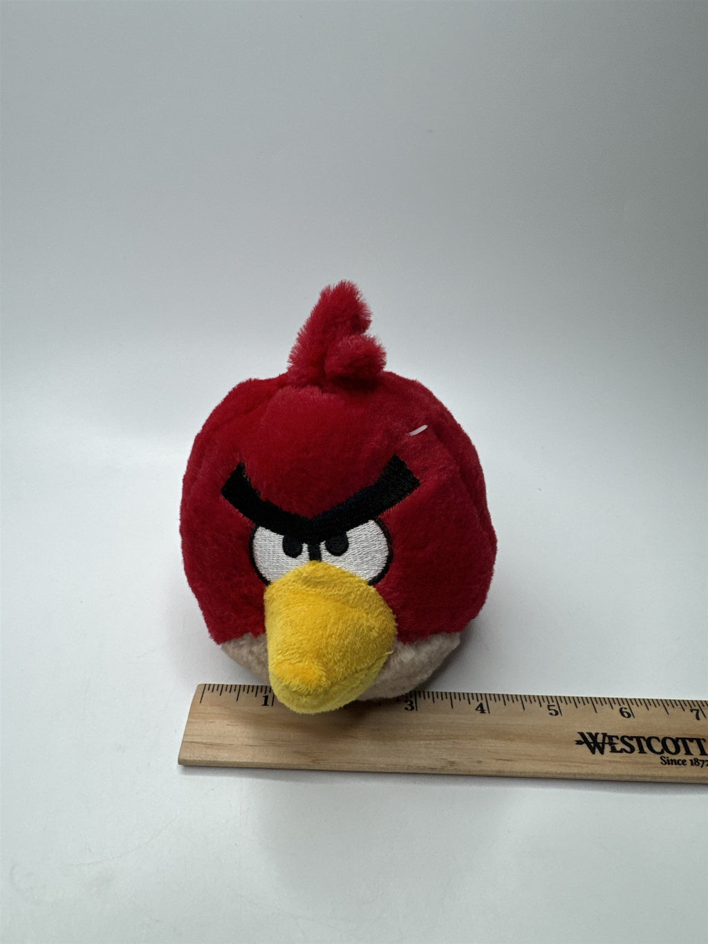 Vintage 5" Tall Red Angry Birds Plush Stuffed Animal Toy