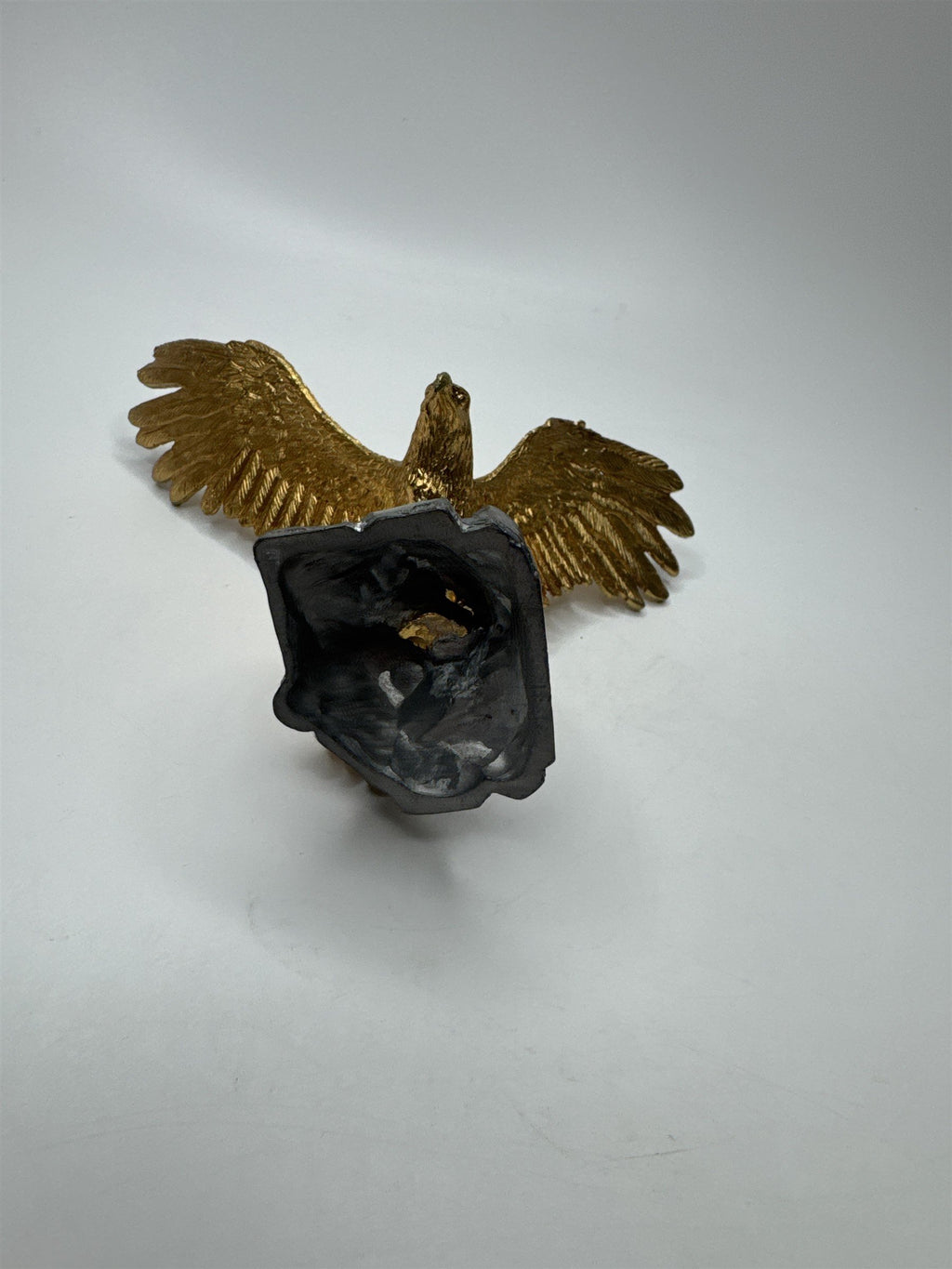Carver E Tripp No. 1782C Eagle Statue Figurine Metal Gold-Toned Plated