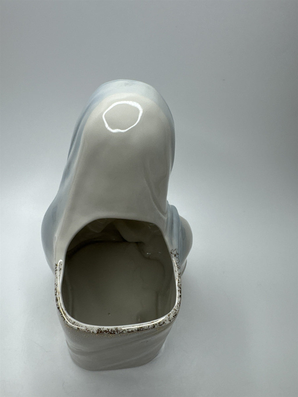 Vintage Virgin Mary Porcelain Planter Japan Crossed Arms Holy Religious Planter