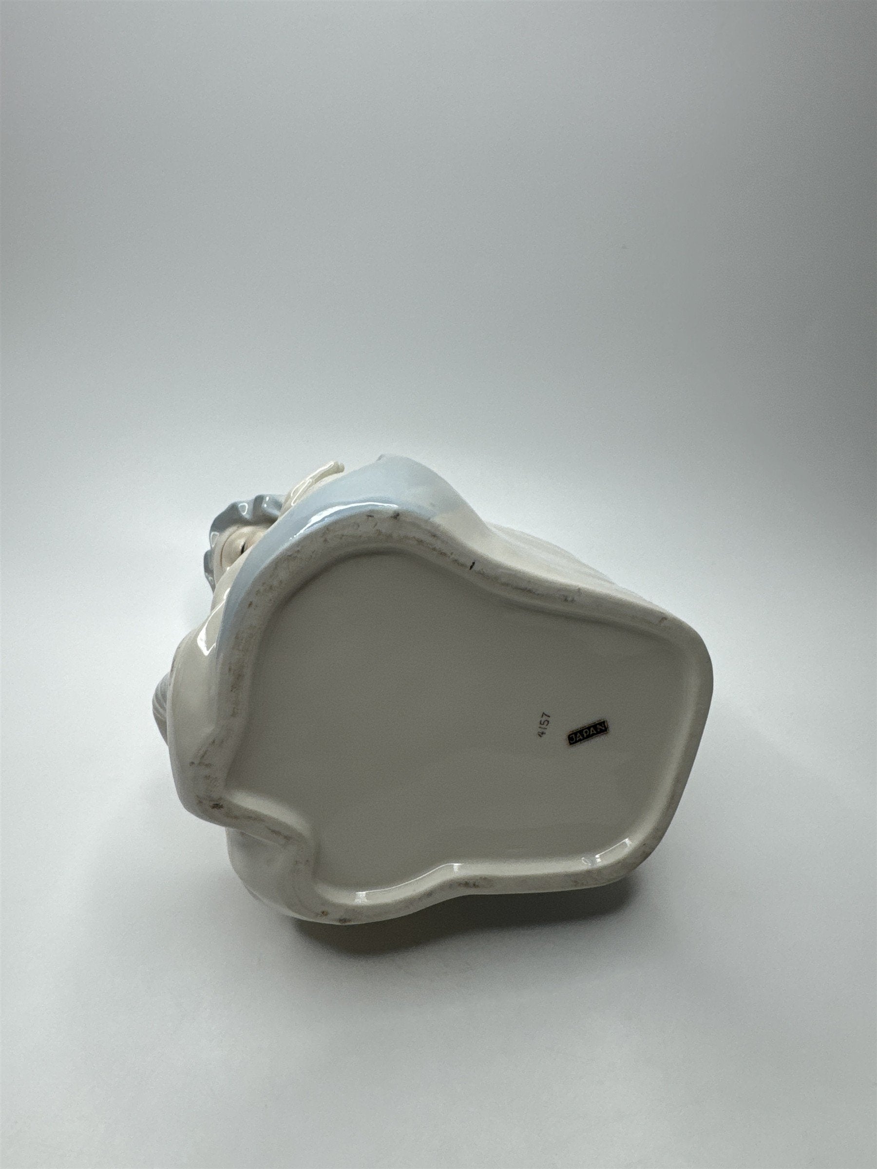 Vintage Virgin Mary Porcelain Planter Japan Crossed Arms Holy Religious Planter