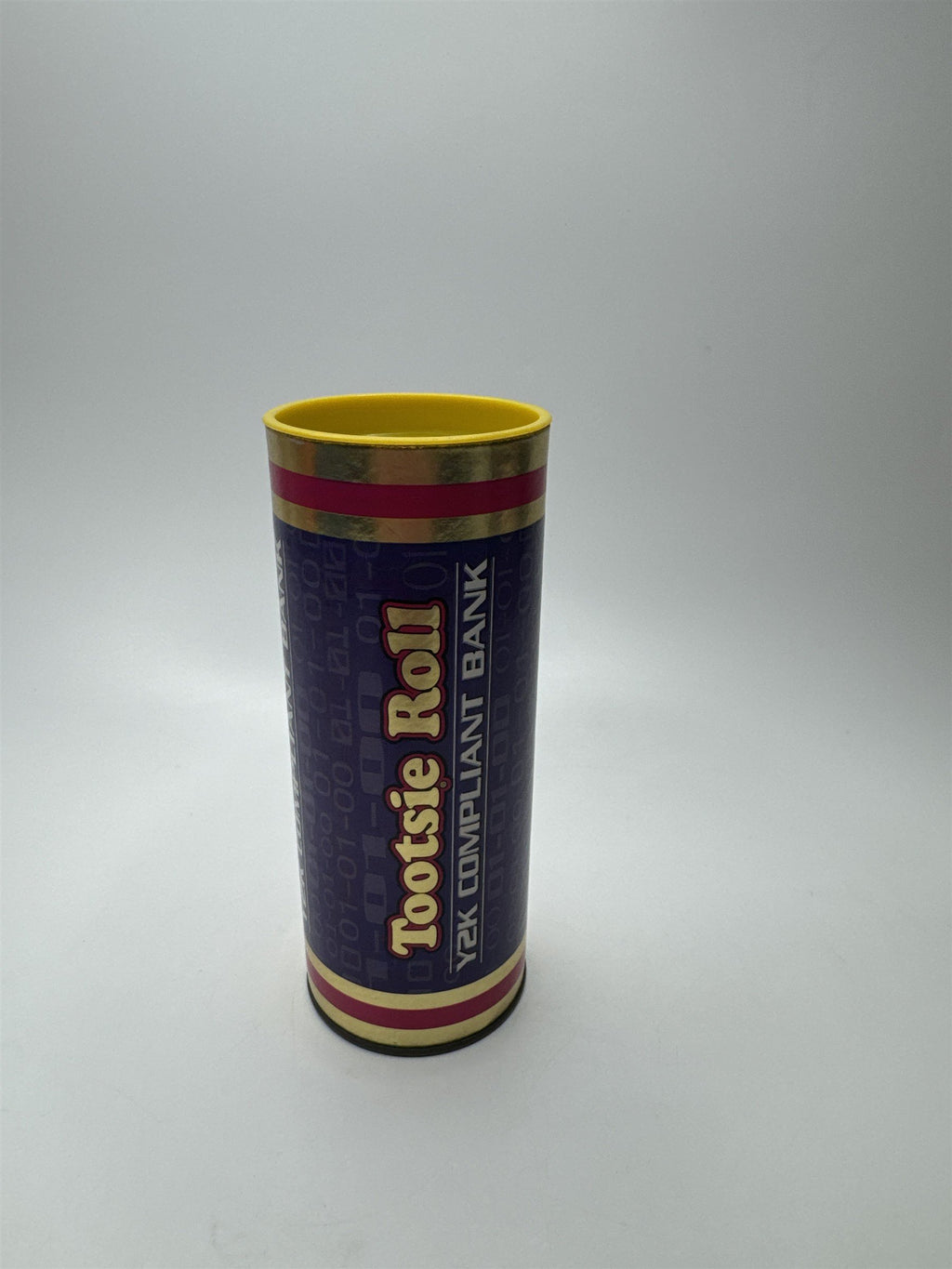 Vintage Tootsie Roll Y2K Compliant Bank Empty Tin