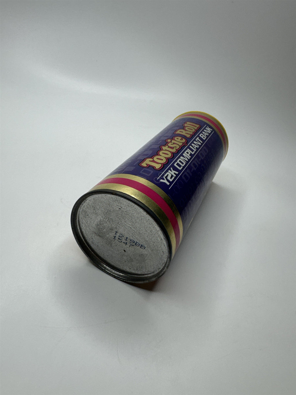 Vintage Tootsie Roll Y2K Compliant Bank Empty Tin