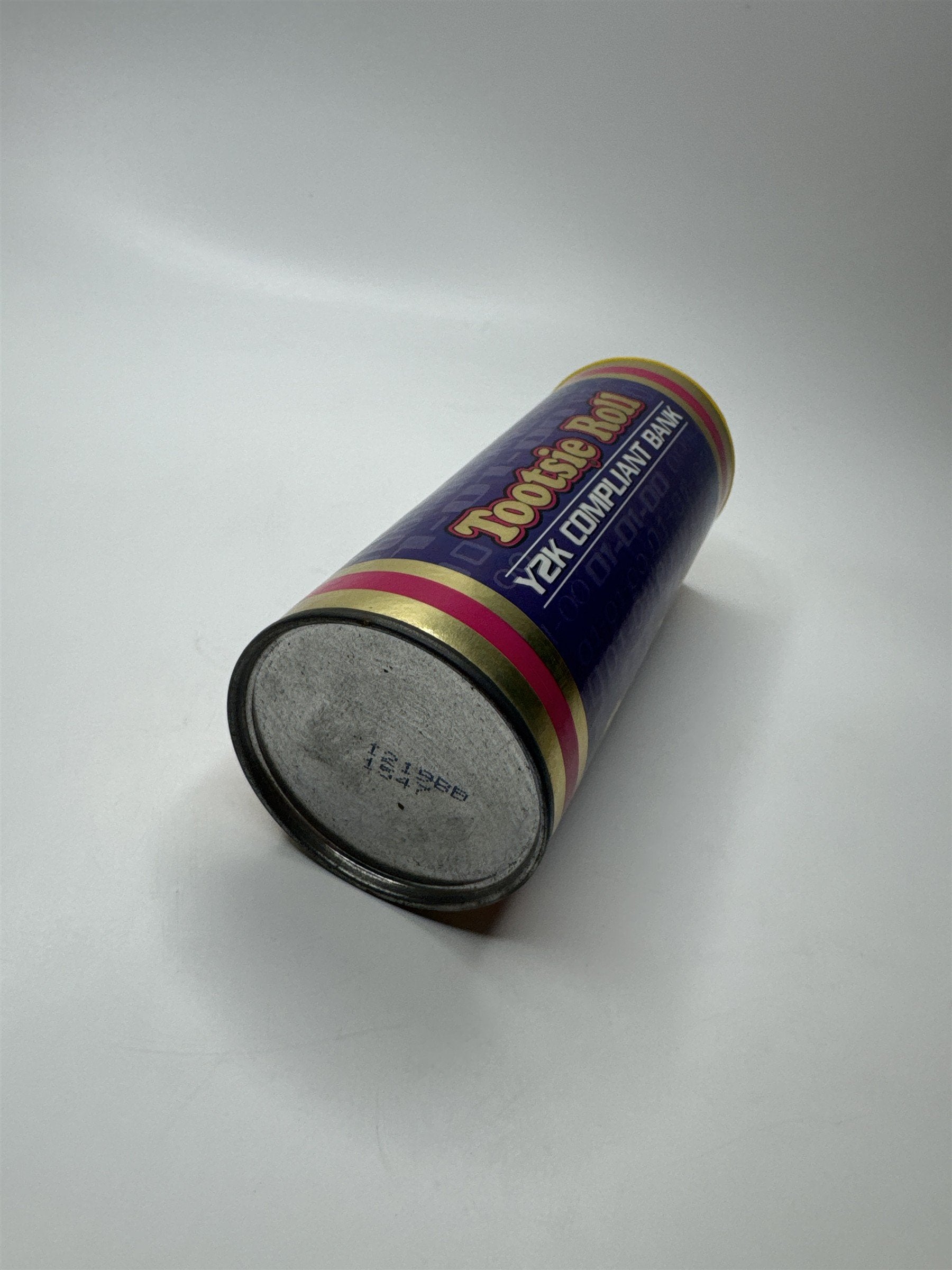 Vintage Tootsie Roll Y2K Compliant Bank Empty Tin