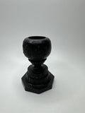 Vintage Incense Burner Asian Design Black Metal Globe on Stand Burner for Cones