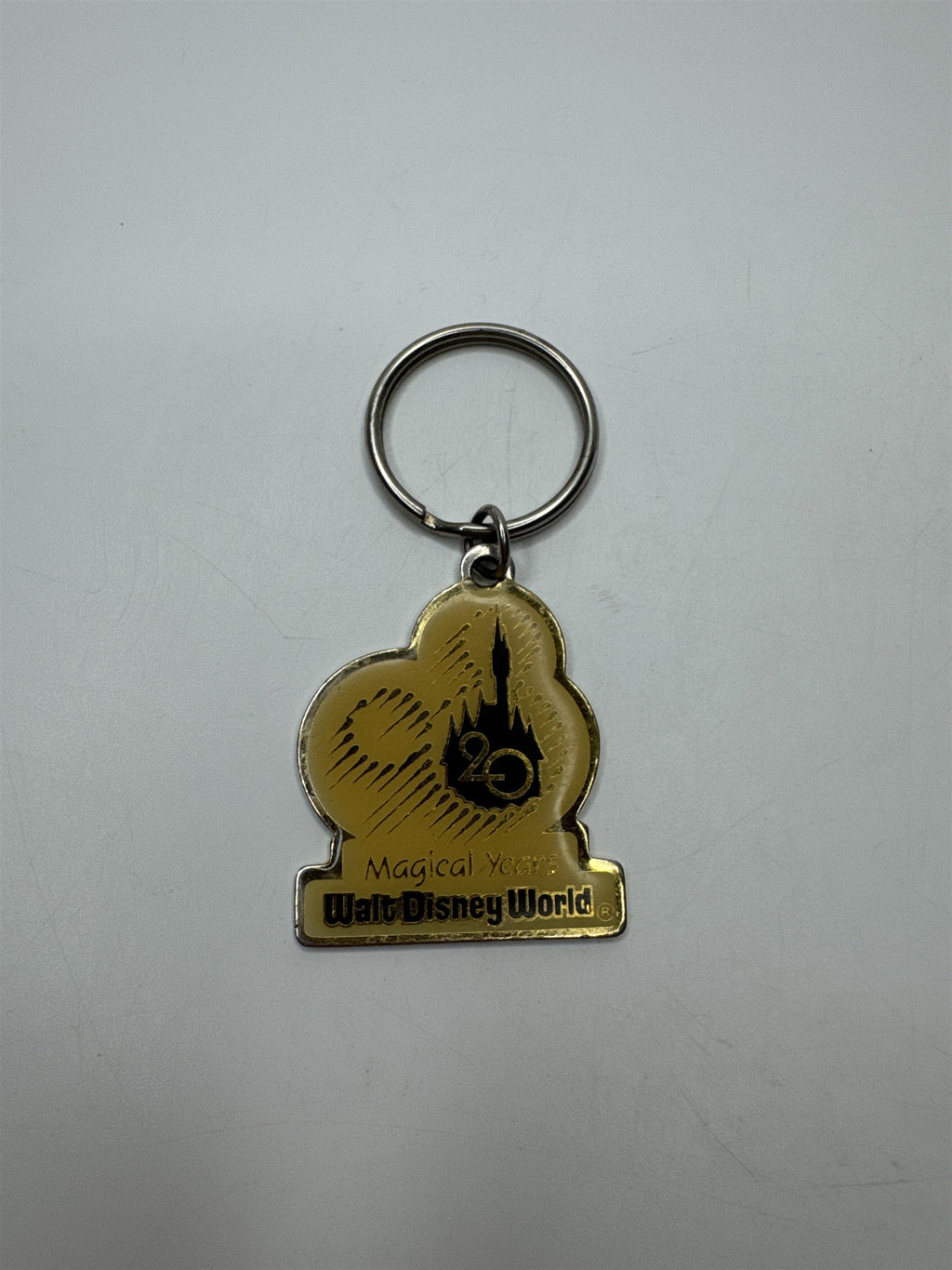Vintage Walt Disney World Florida 20 Magical Years Keychain