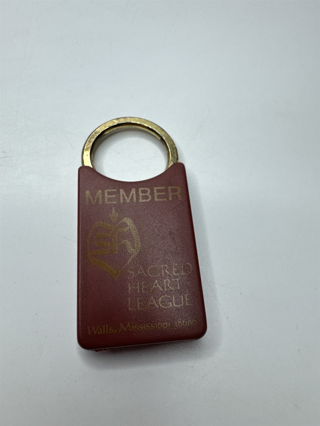 Vintage Jesus Member of the Sacred Heart League Keychain