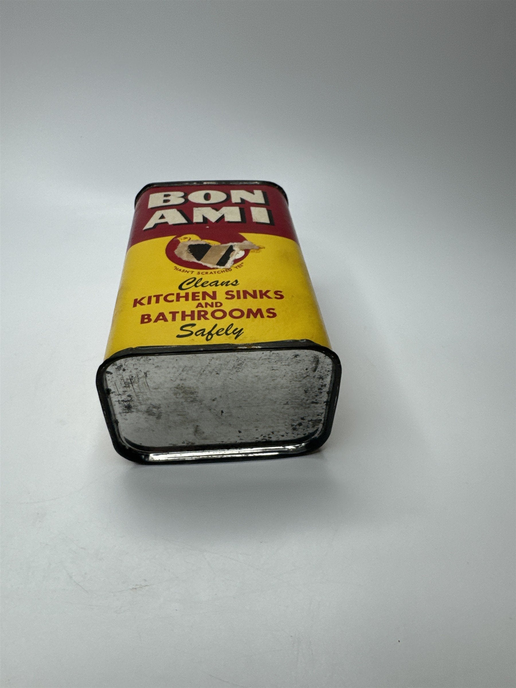 Vintage 1950s Bon Ami Cleanser Hasn't Scratched Yet Cleanser Can (UNOPENED)