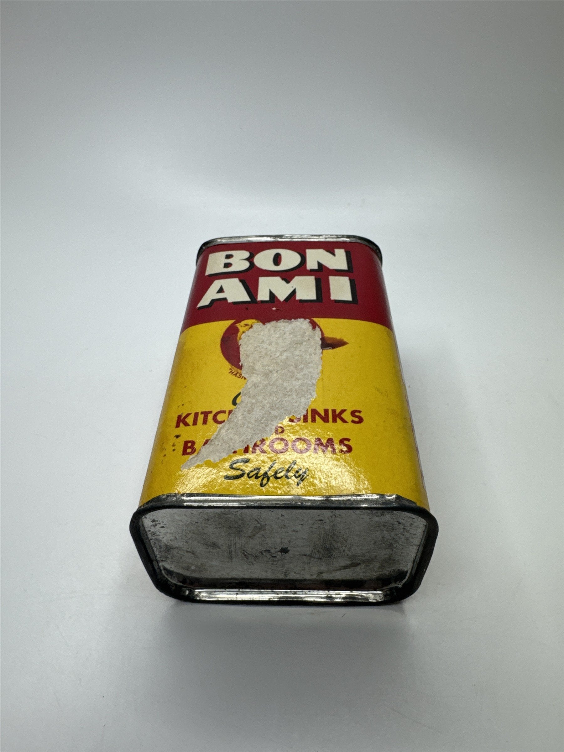Vintage 1950s Bon Ami Cleanser Hasn't Scratched Yet Cleanser Can (UNOPENED)