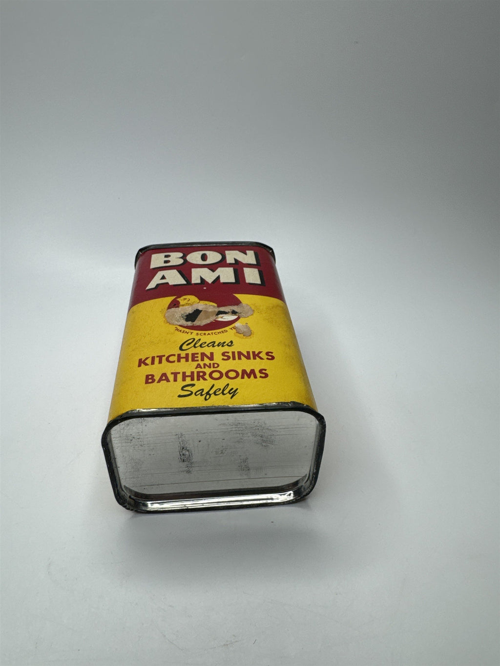 Vintage 1950s Bon Ami Cleanser Hasn't Scratched Yet Cleanser Can (UNOPENED)