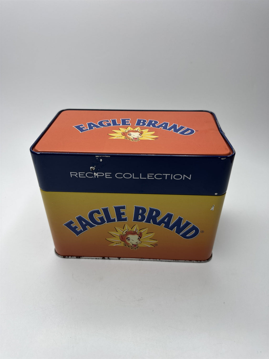 Vintage Eagle Brand Recipe Card Collection and Metal Recipe Box /w Recipe Cards