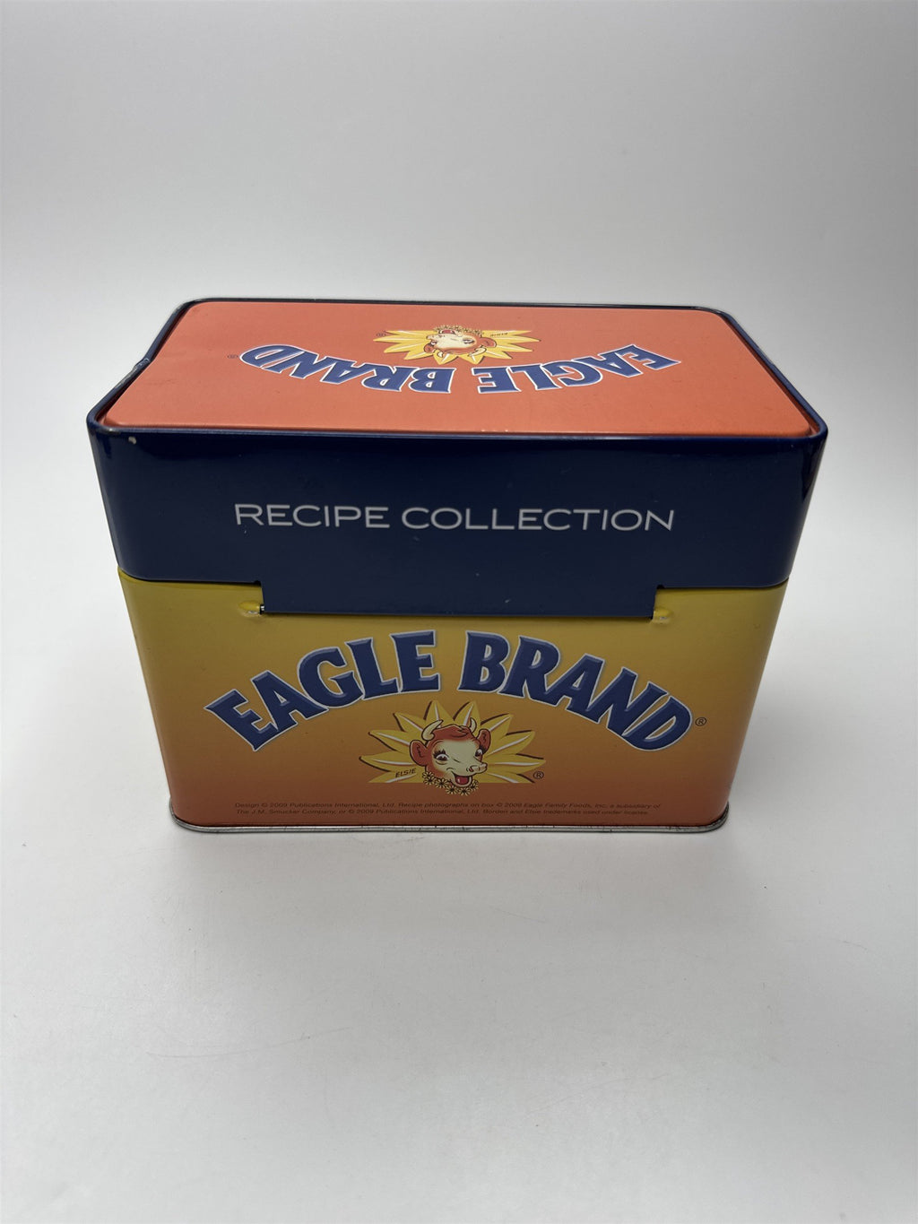 Vintage Eagle Brand Recipe Card Collection and Metal Recipe Box /w Recipe Cards