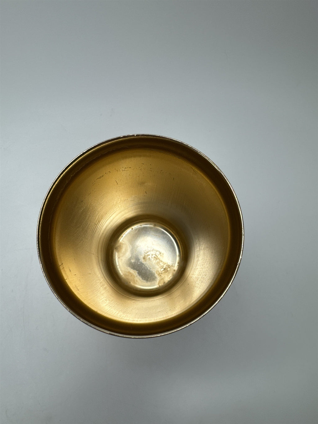 Gold Toned Metal Drinking Offering Cup Shot Glass Alcohol Cup Tumbler