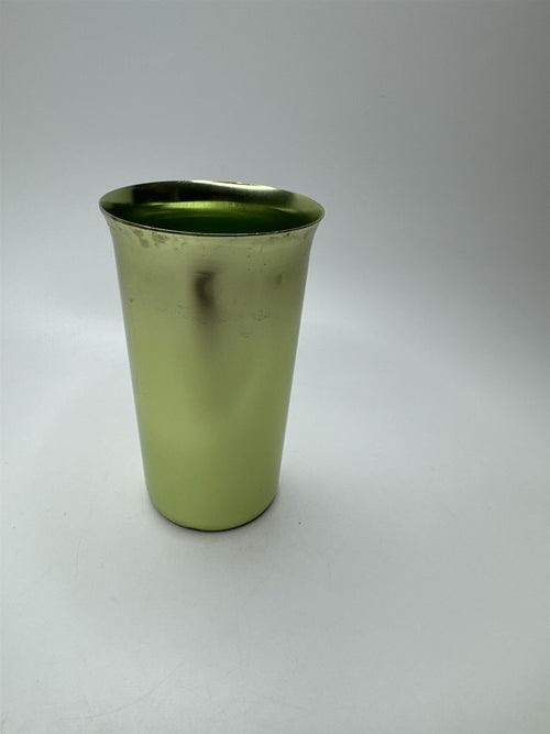 Green Toned Metal Drinking Offering Cup Shot Glass Alcohol Cup Tumbler