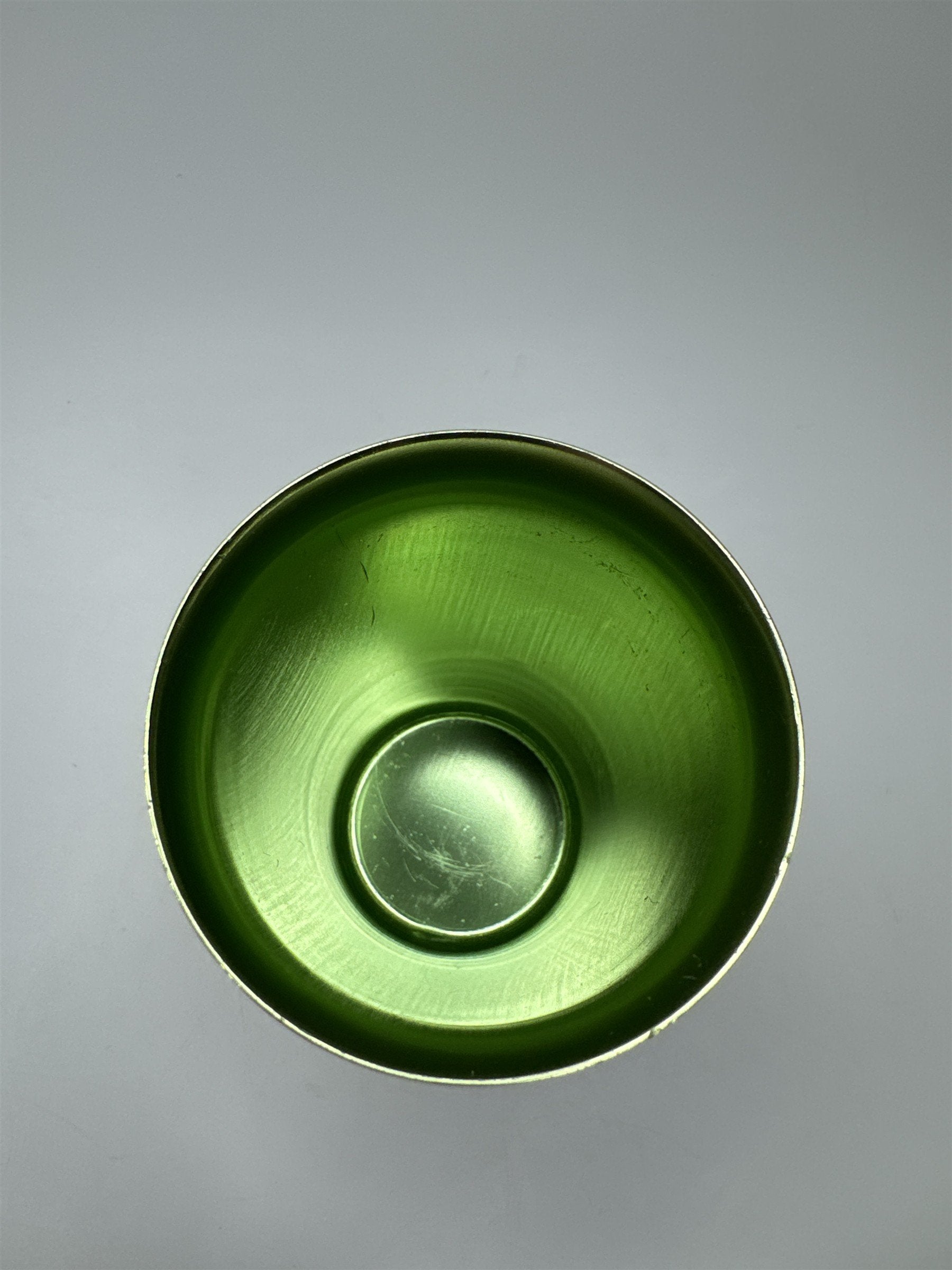 Green Toned Metal Drinking Offering Cup Shot Glass Alcohol Cup Tumbler