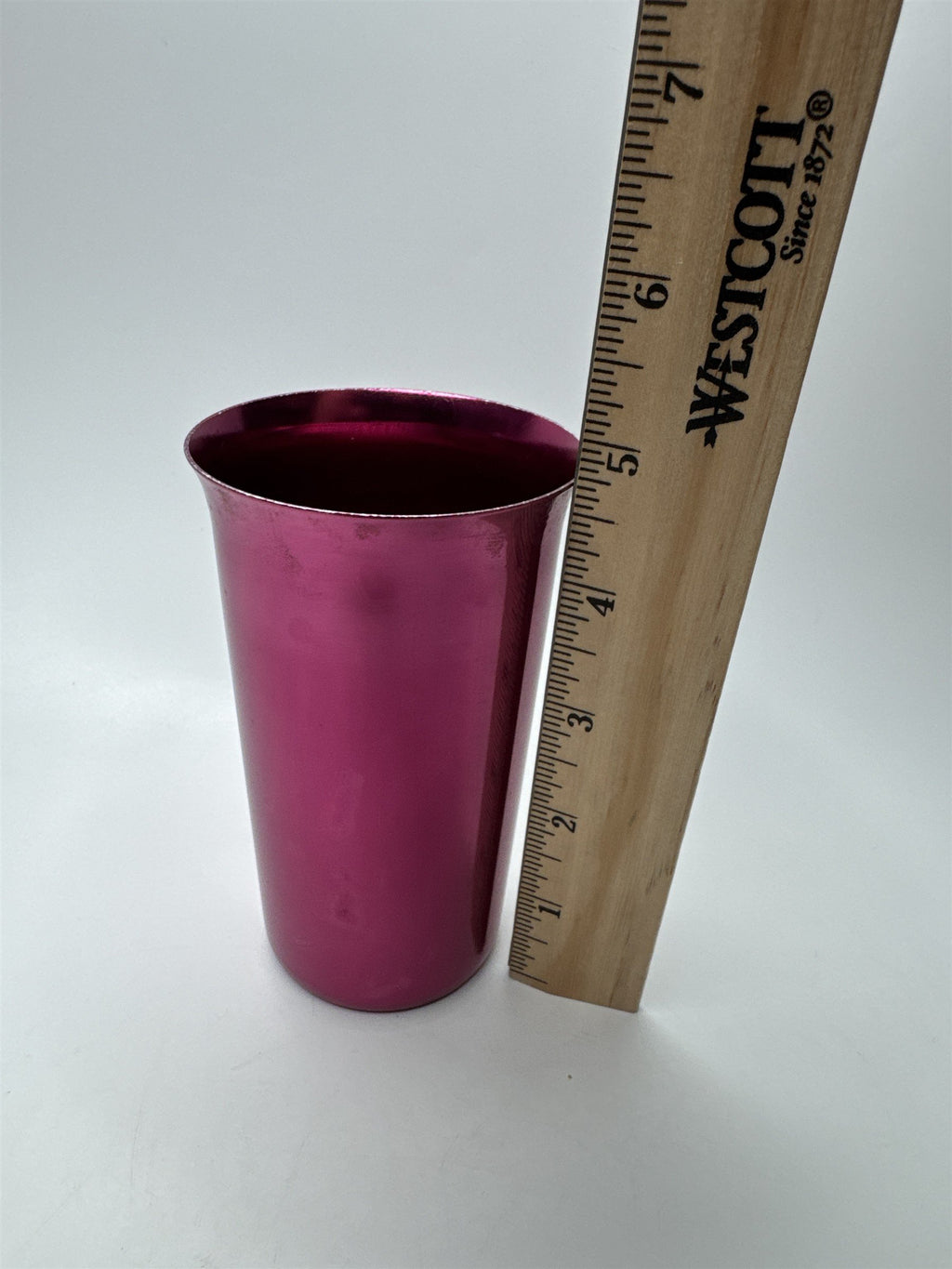 Pink Toned Metal Drinking Offering Cup Shot Glass Alcohol Cup Tumbler