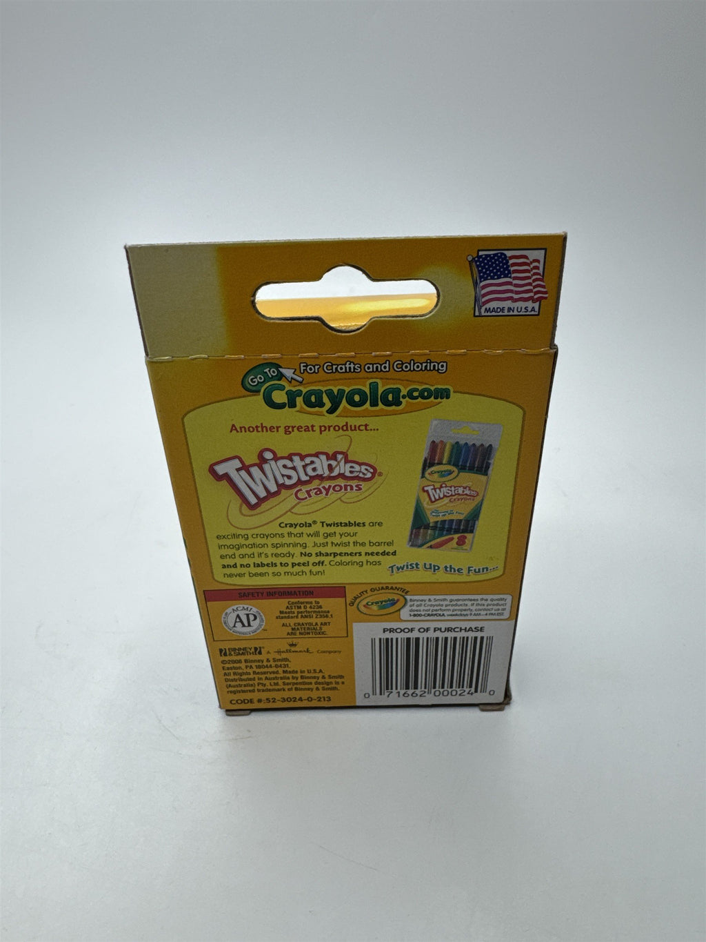 2006 Crayola Crayons 24 Pack /w Dandelion Retired Dandylion Dandy Yellow Color