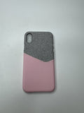 iPhone X Case ~ Pink & Gray Slim Fit Card Case Snap On for iPhone X