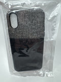 iPhone X Case ~ Gray Dockem Slim Fit Card Case Snap On for iPhone X