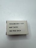 Vintage Pioneer Mfg Co Brooklyn NY Approx. 100 Map Tacks Pins Nostalgic