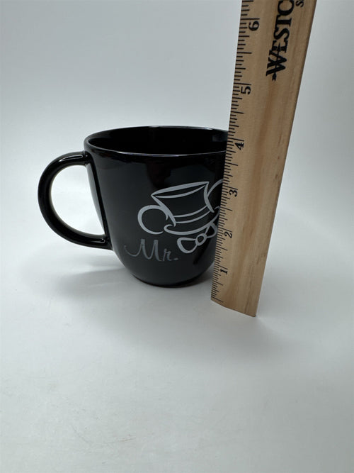 Disney Parks Mr. Mickey Mouse Ears & Top Hat Groom 14oz Coffee Mug Cup Black