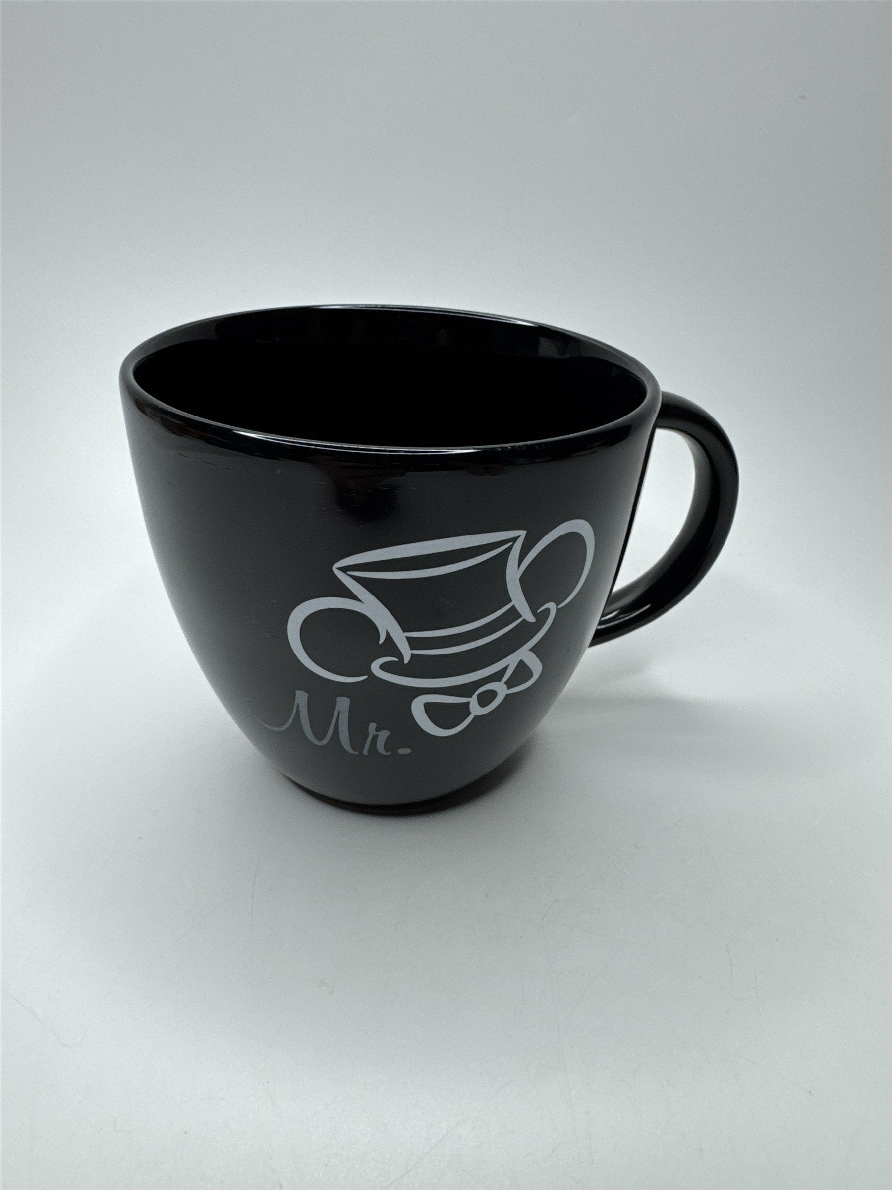 Disney Parks Mr. Mickey Mouse Ears & Top Hat Groom 14oz Coffee Mug Cup Black