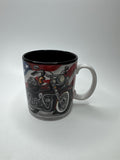 Flowers Inc Balloons Motorcycle Mug American Flag Biker USA Coffee Cup Fathers
