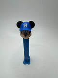 Mickey Mouse Disney Blue Pez Dispenser With Blue Baseball Hat Cap