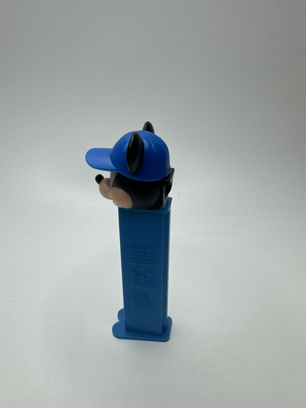 Mickey Mouse Disney Blue Pez Dispenser With Blue Baseball Hat Cap