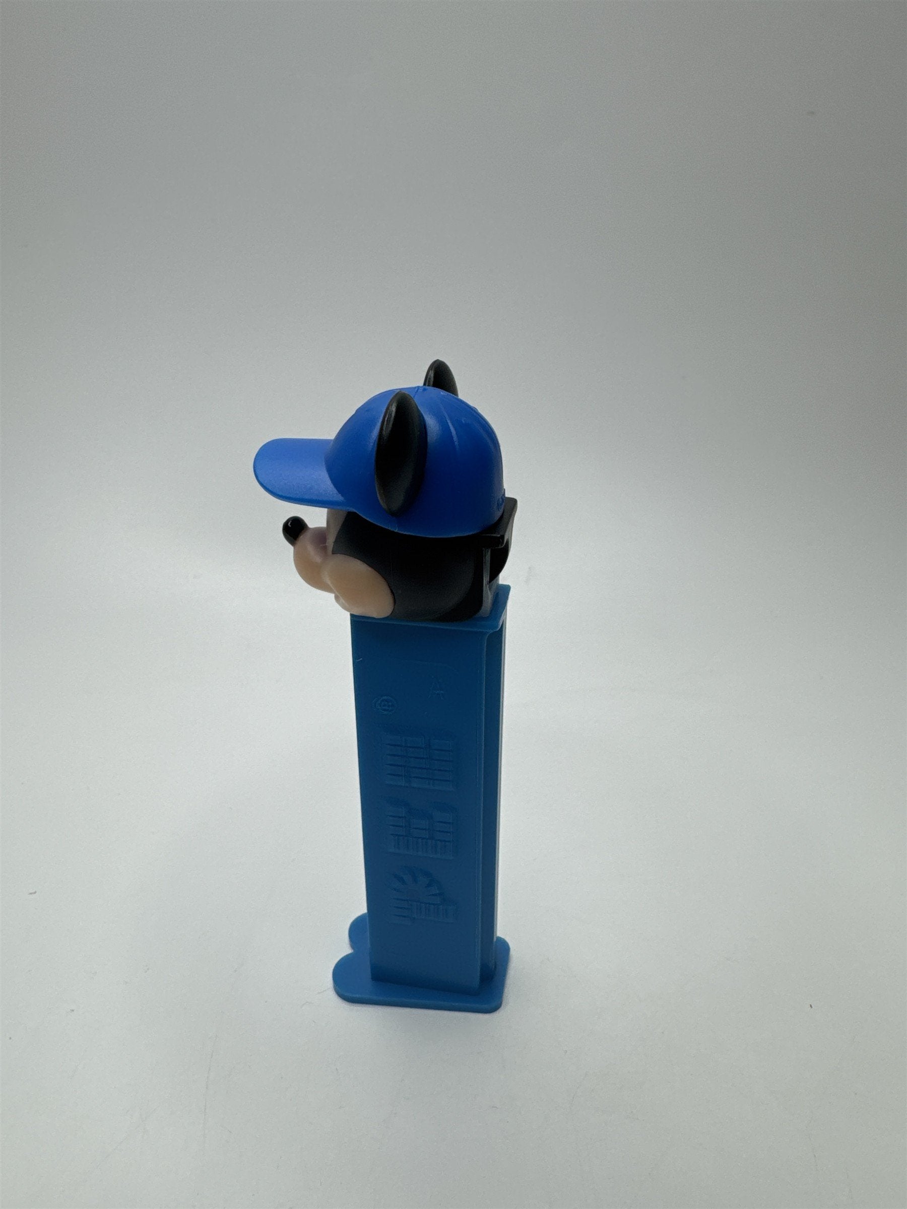 Mickey Mouse Disney Blue Pez Dispenser With Blue Baseball Hat Cap