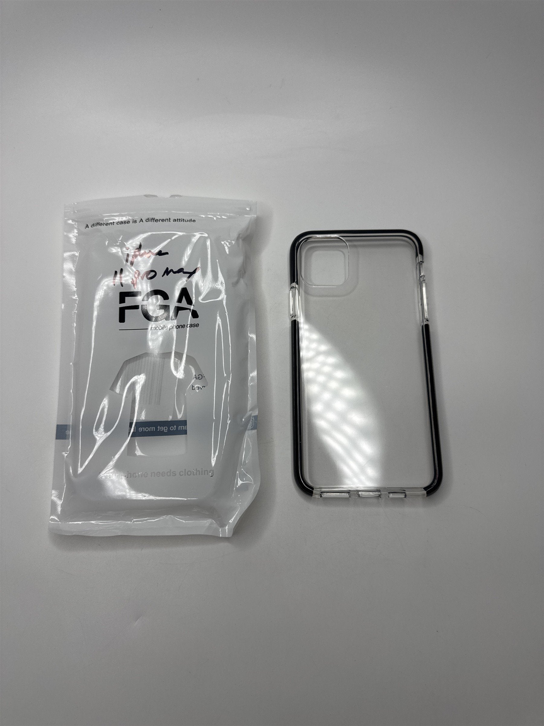 iPhone 11 Pro Max Clear Silicone Bumper Safety Case