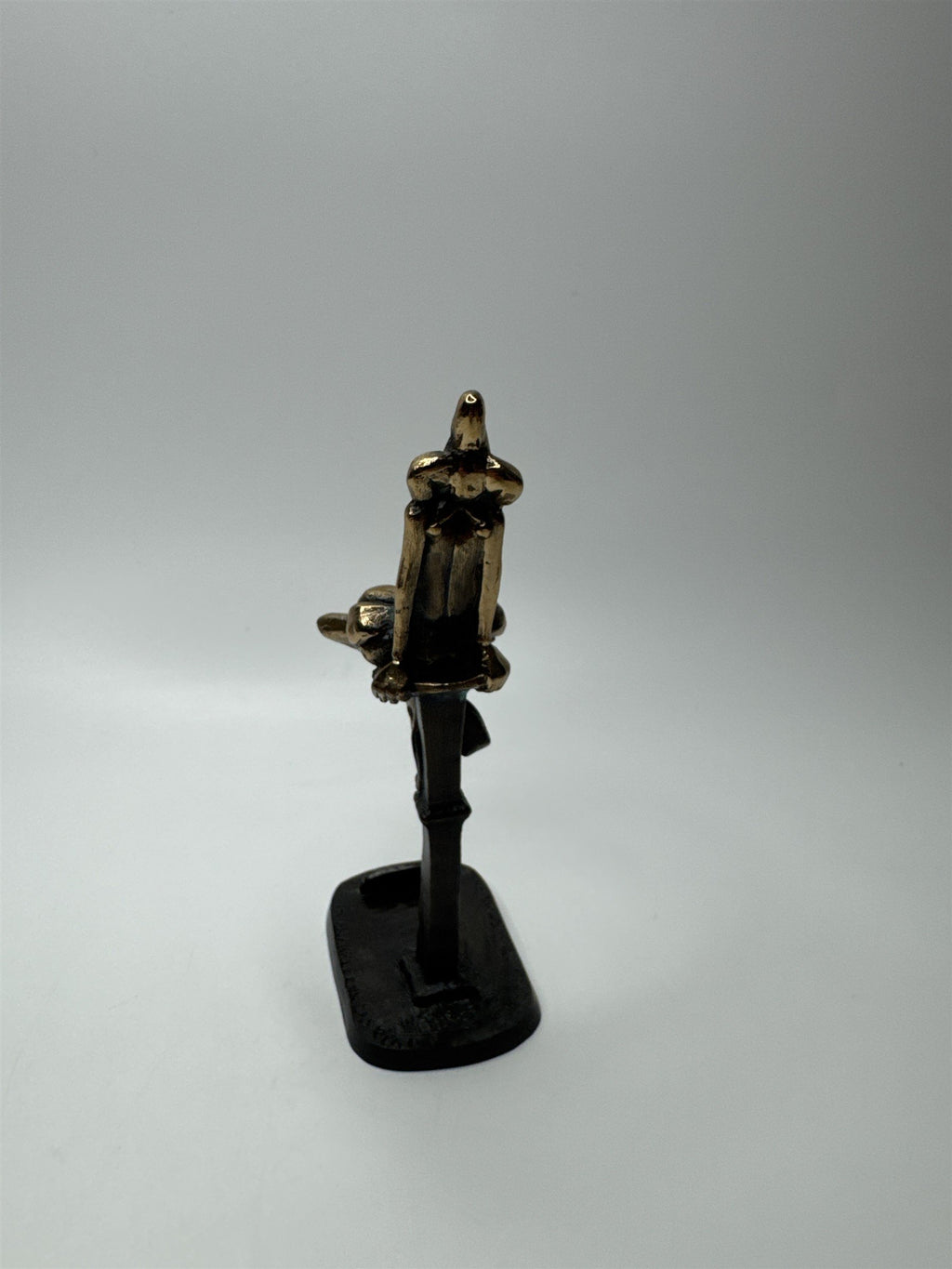 1995 Las Vegas Royal Order of Jester Bronze Figural Card Holder by Weatherbee