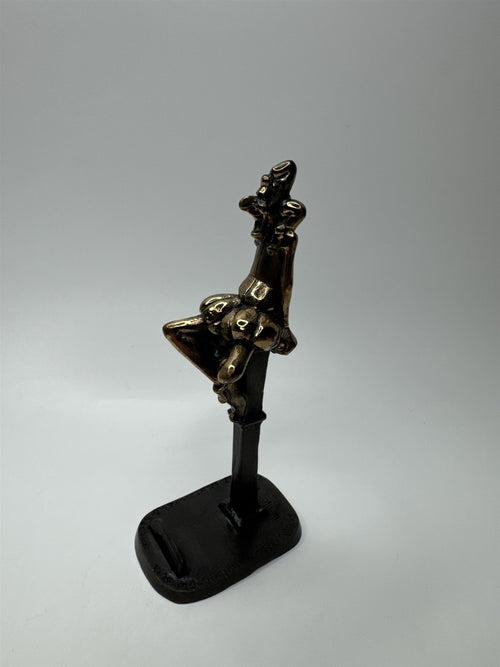 1995 Las Vegas Royal Order of Jester Bronze Figural Card Holder by Weatherbee