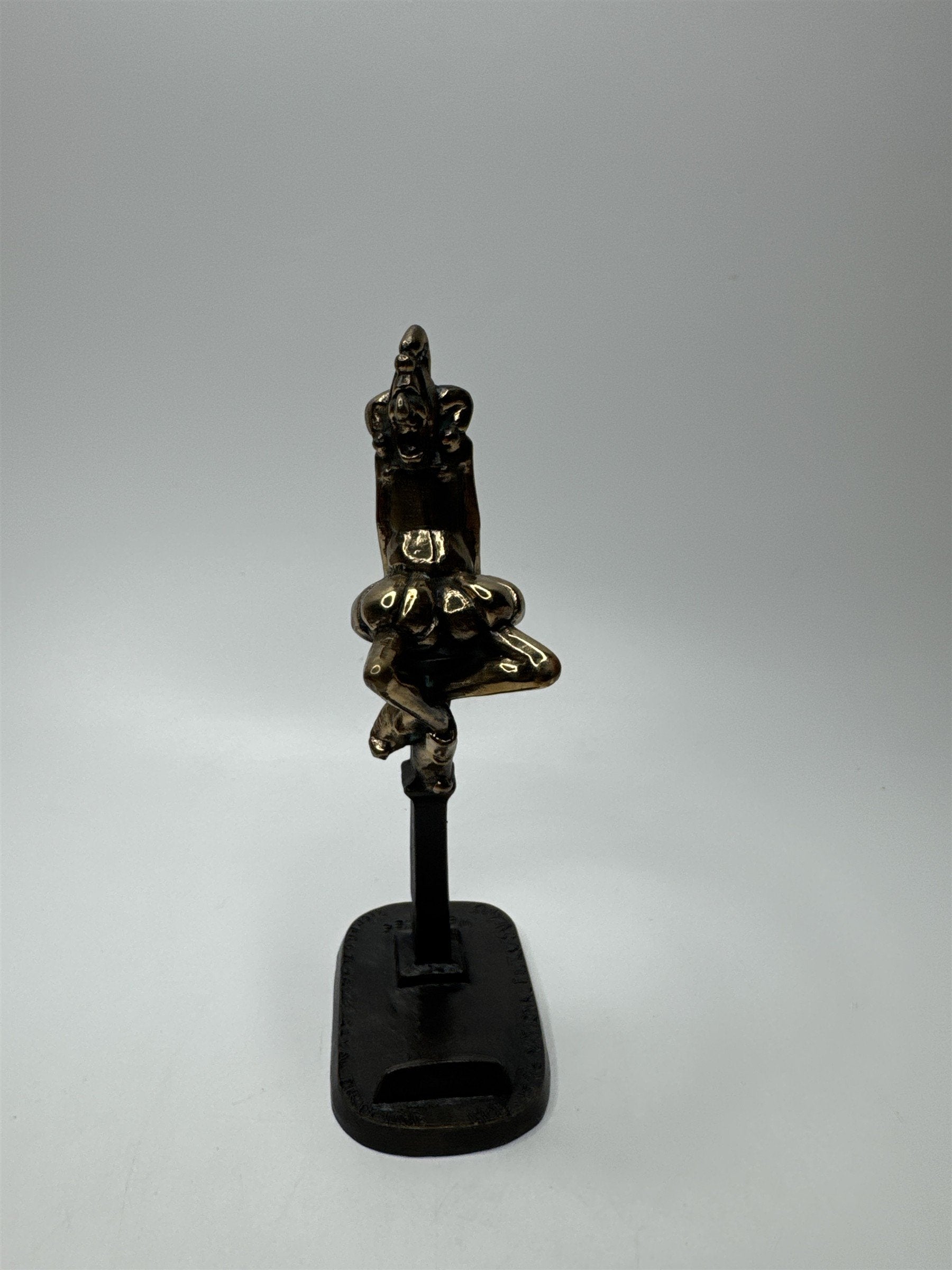 1995 Las Vegas Royal Order of Jester Bronze Figural Card Holder by Weatherbee