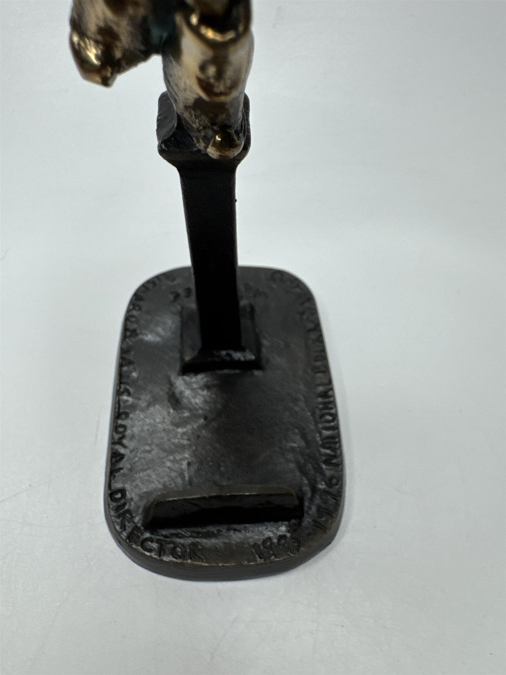 1995 Las Vegas Royal Order of Jester Bronze Figural Card Holder by Weatherbee