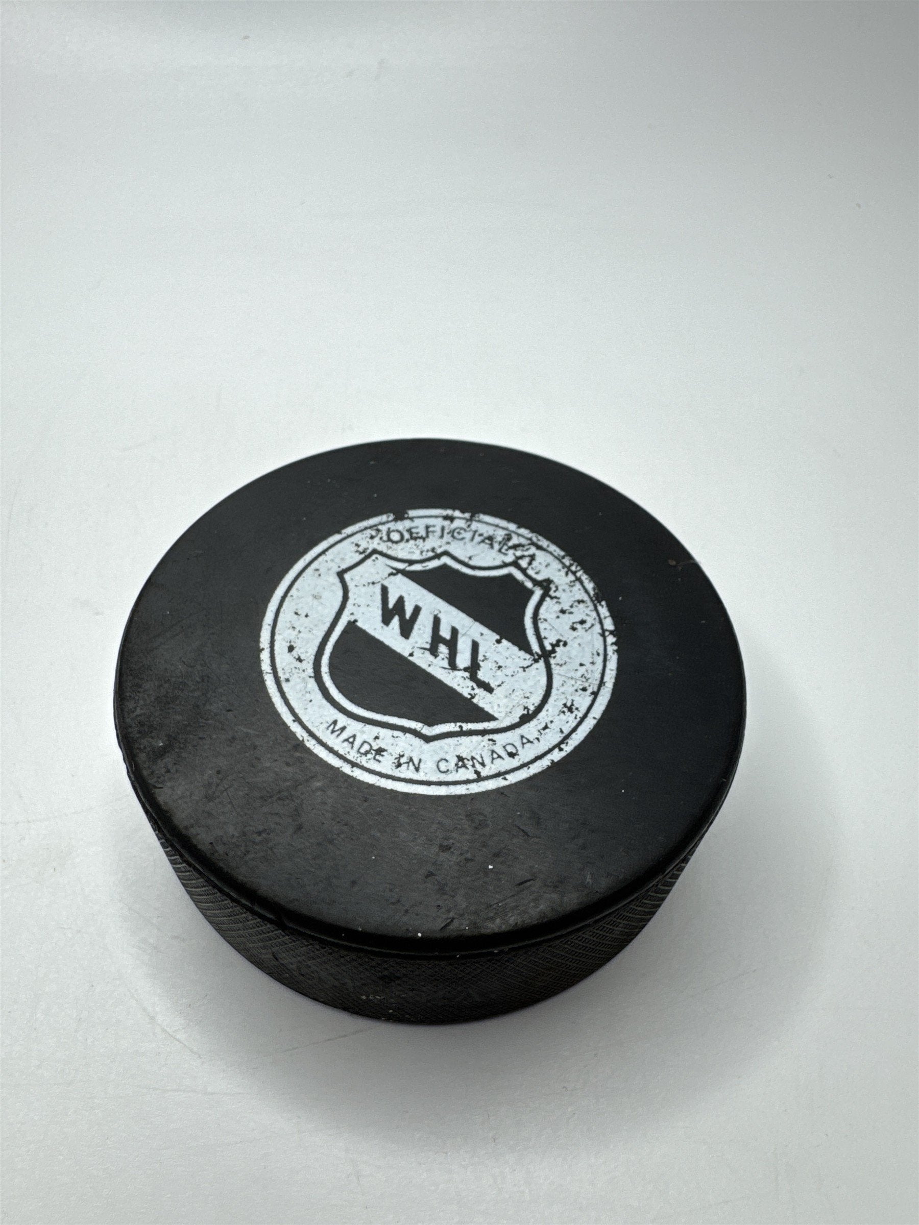 1991 Portland Winter Hawks 15th Anniversary Hocky Puck WHL Viceroy Canada