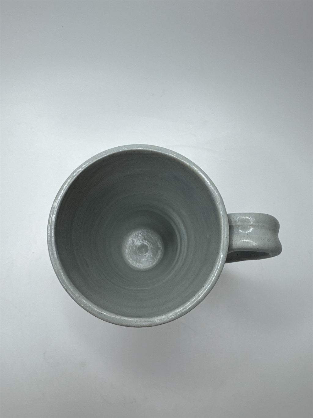 Williamsburg Va Pottery Handmade Coffee Tea Mug With Blue Flower Salt Glaze Cup